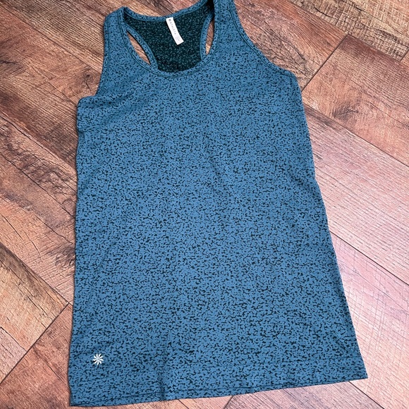 lululemon athletica Tops - Athleta speed light gravel tank oceanic teal and dark surf teal size small